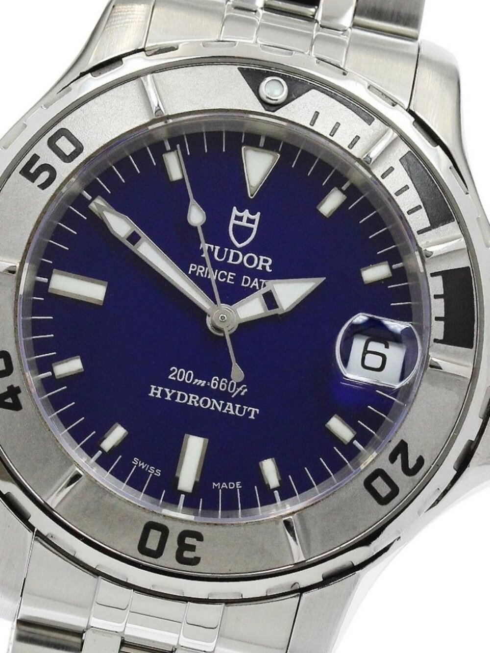 TUDOR Hydro note 85190P Date blue Dial Automatic Men's Watch_